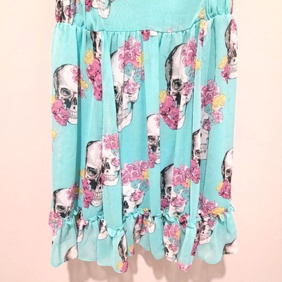 FINAL SALE🌷ROYAL Bones skull print dress size Small - Picture 8 of 16